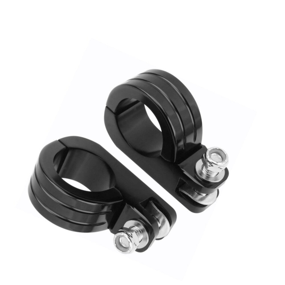 Black 1 1/4 32mm Engine Guard Highway Foot Pegs Foot Peg Mount for Harley for Honda
