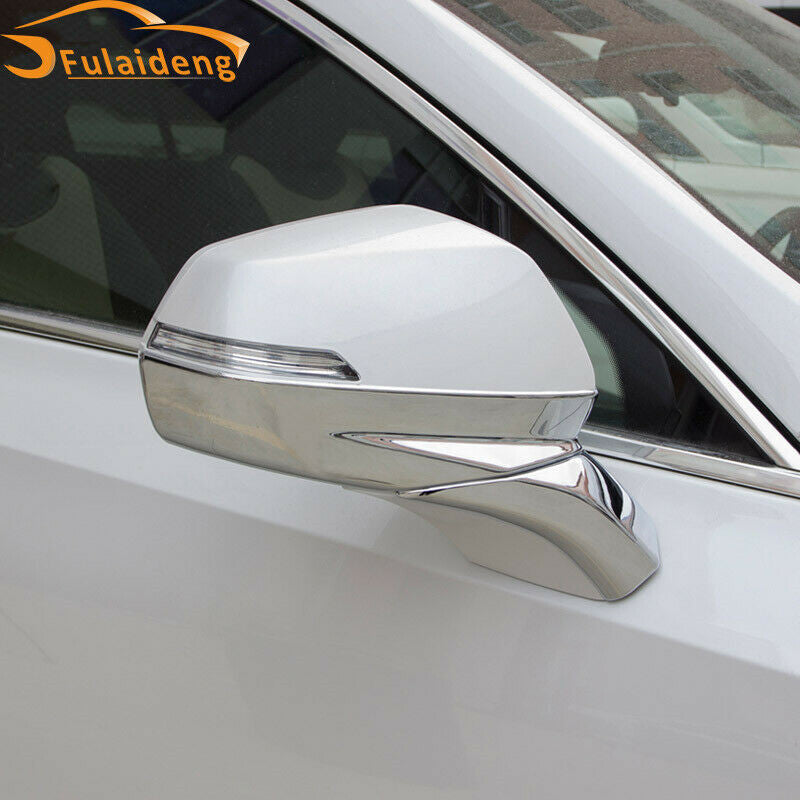 4P for Cadillac XT4 2018-2021 Chrome Rearview Side Door Mirror Cover Strips Trim