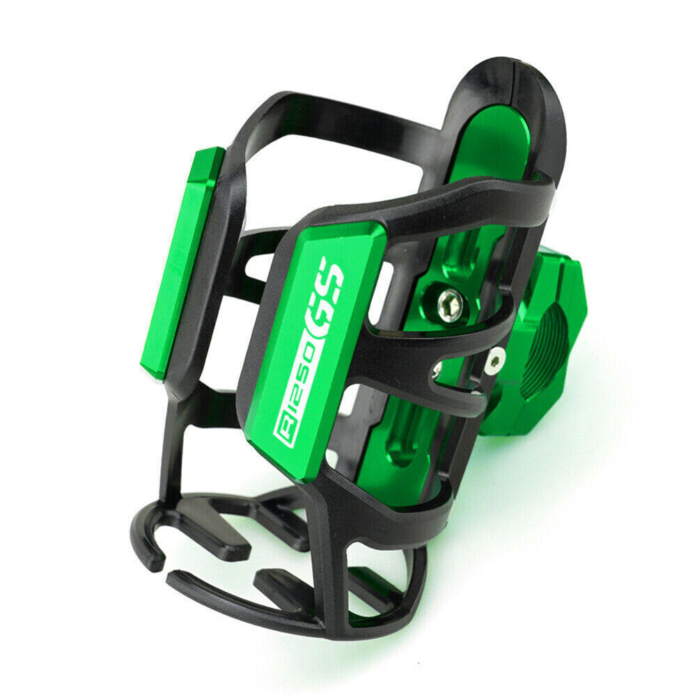 Green Beverage Water Bottle Drink Cup Holder Stand for BMW R1250 R1200GS ADV LC Q