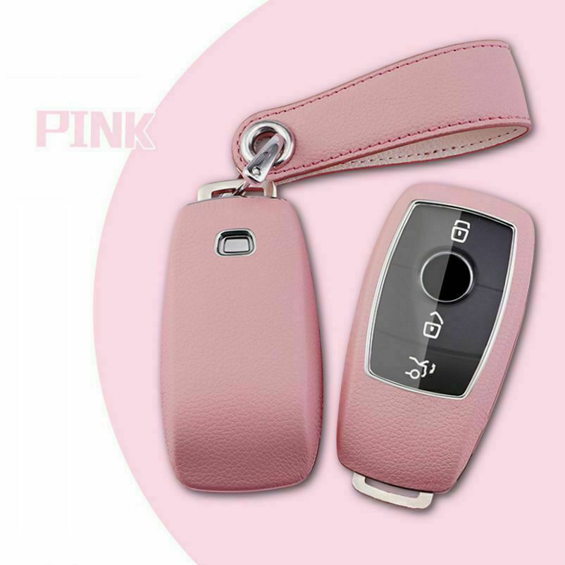 for Mercedes Benz 2017-2021 E S A C G class leather + PC car keys cover Q