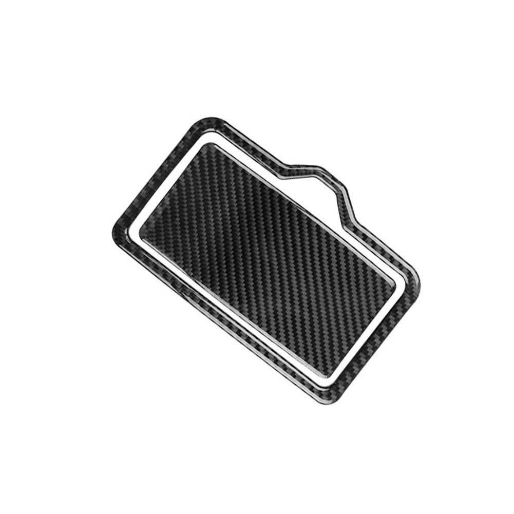 Carbon Fiber Rear for Seat Cup Holder Sticker Cover Trim for Audi Q5 SQ5 2018-2021