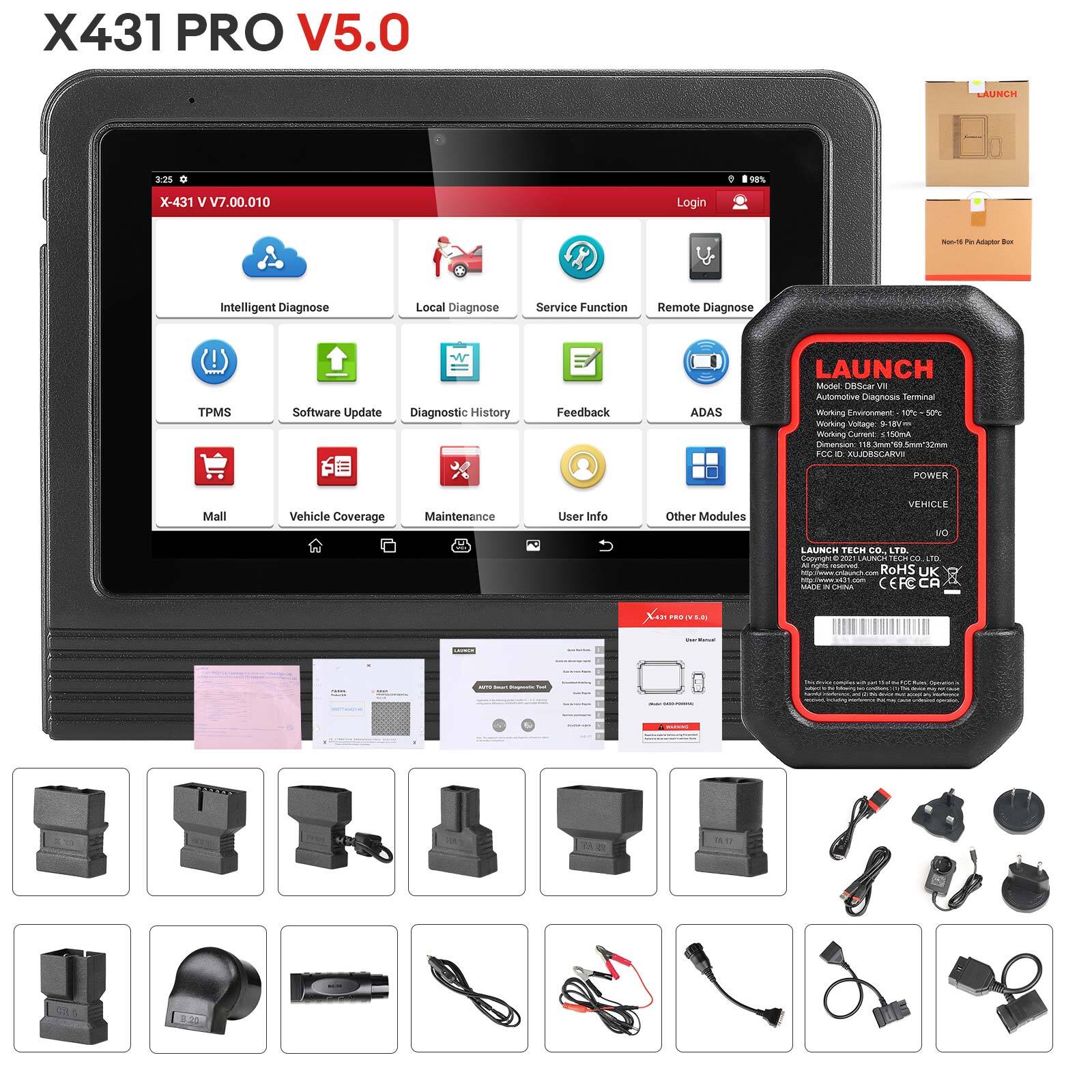 LAUNCH X431 V V5.0 Full System Diagnostic-Bi-Directional Control Multi-Language