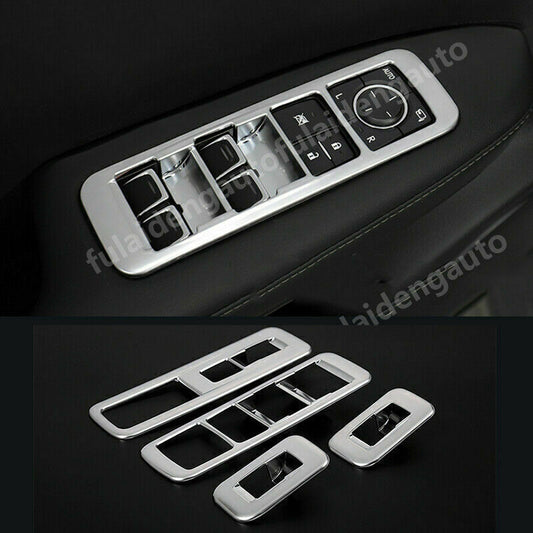 for Lexus RX350 RX450H 2016-2022 Silver Interior Window Switch Panel Cover Trim