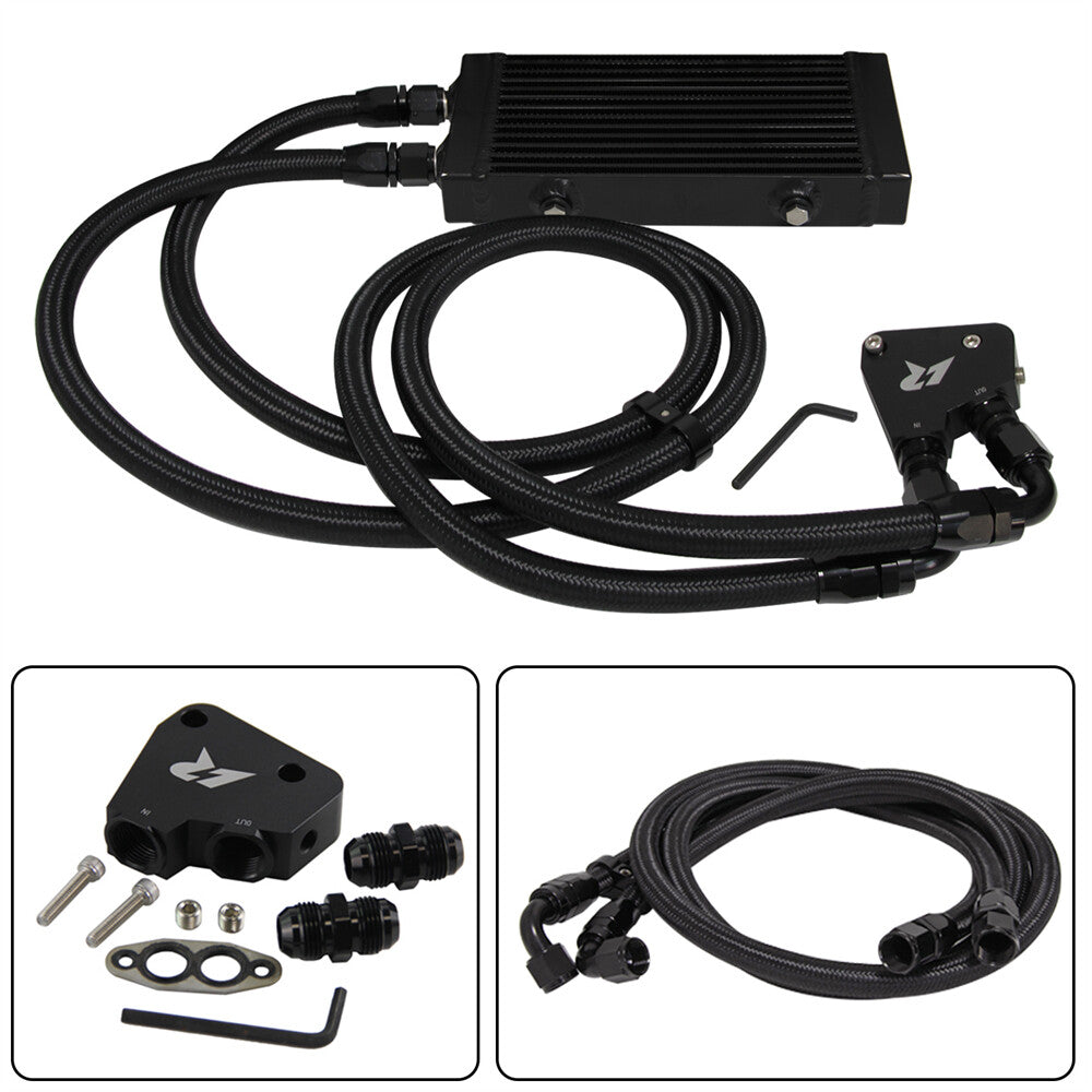 Small Dual Pass Bar  Plate Oil Cooler Kit for Chevrolet for Corvette LS1 LS2 LS3