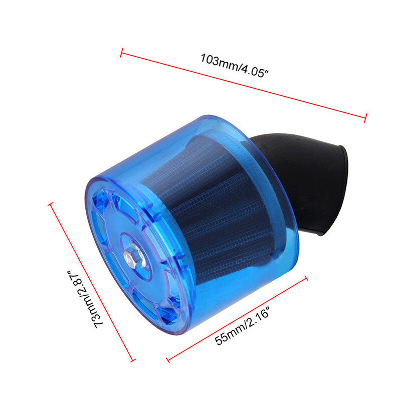 35mm Air Filter Cleaner (50cc, 110cc, 125cc) for All-Terrain Vehicles, Pit Vehicles, and Bicycles (45° Splash Protection + Protective Cover) n