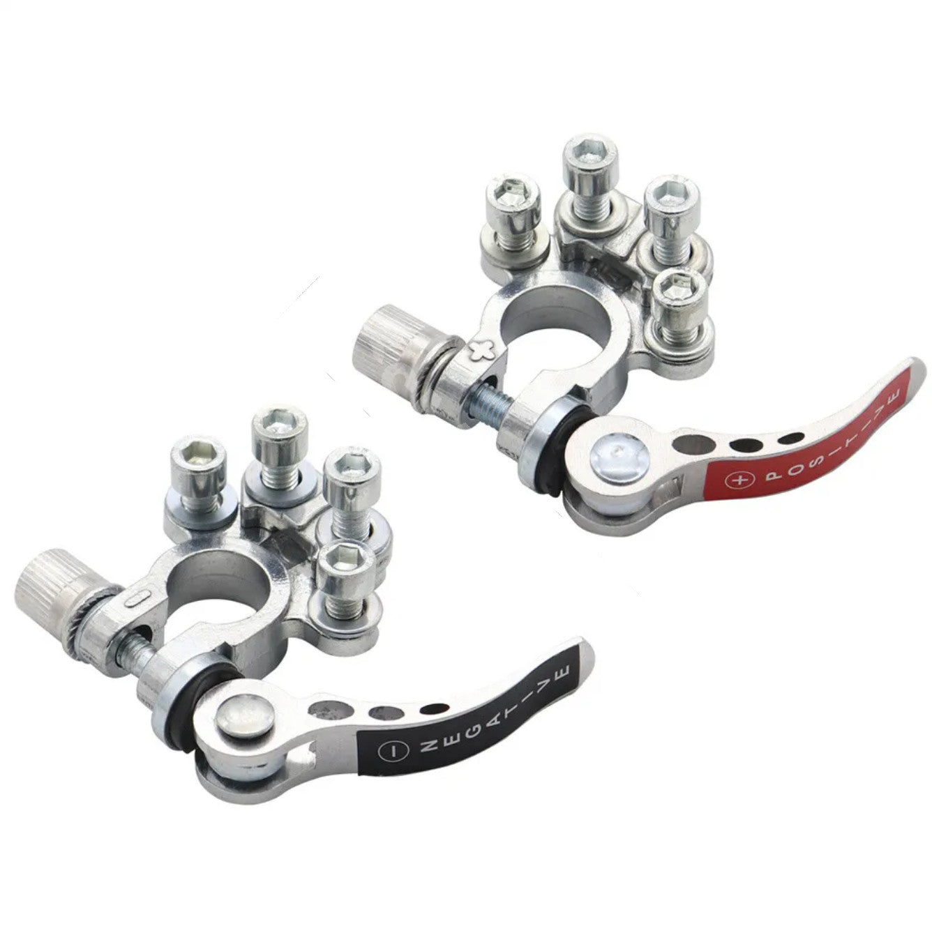 Positive Negative 4Way Battery Terminal Connector Clamp Quick Release Disconnect