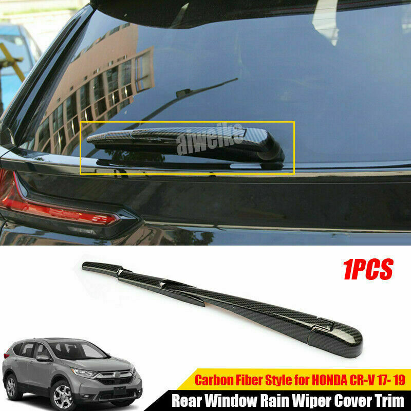 for HONDA CR-V CRV 2017-2022 Carbon Fiber Rear Window Rain Wiper Cover Trim 4pcs
