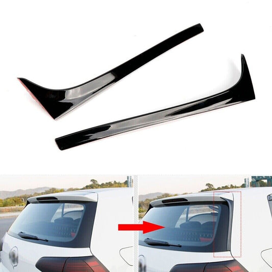 2pcs Rear Window Spoiler Side Wings Trim Cover for VW for Golf 7 75 MK7,MK75 2014-18 n