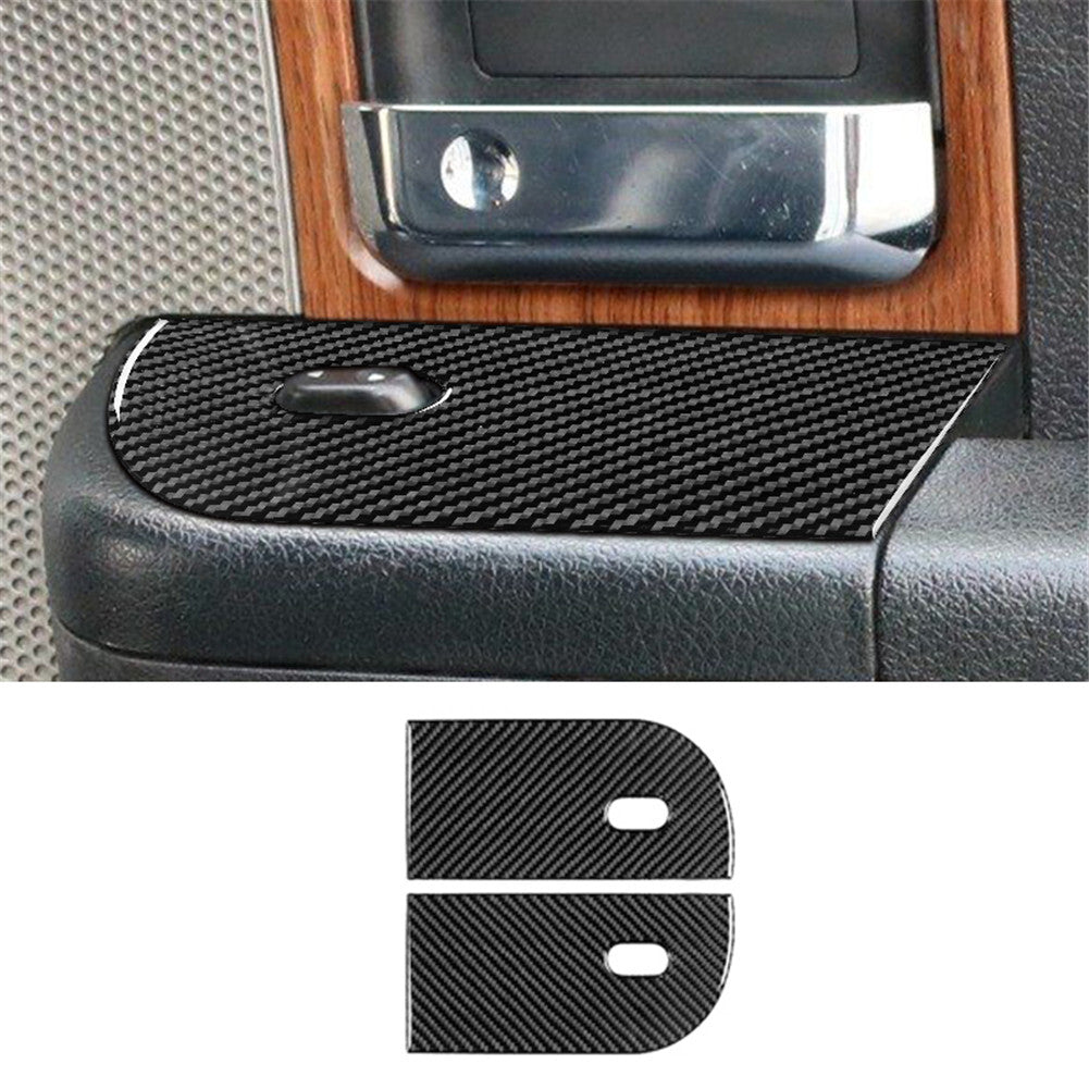 4Pcs Carbon Fiber Out Door Handle Frame Cover Trim For Rogue 2014-2016 v