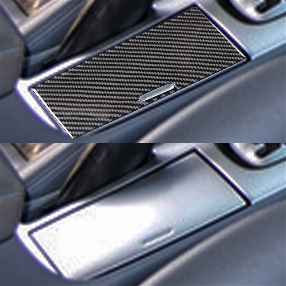 Red Carbon Fiber Side Tail Lamp Charging Port Cover Trim For Model 3/Y v