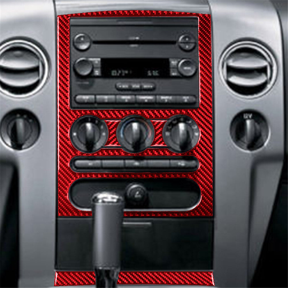 9Pc Carbon Fiber CD Control Panel Cover Trim For 6 F12 F13 2011-2018 v