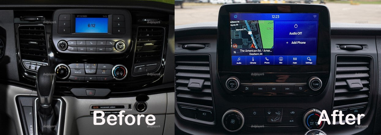 Sync1 to Sync3 upgrade kit for Ford Transit 2020-2023 4 TO 8 Conversion
