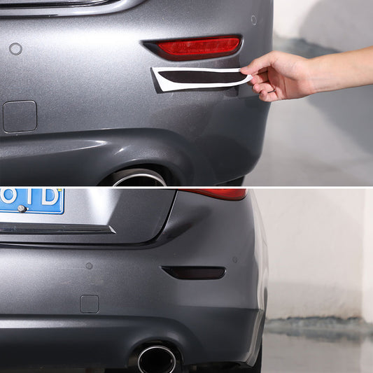 Smoked reflector markings covered with pre-cut vinyl suitable for 2014-22 for Infiniti Q50 Q50S