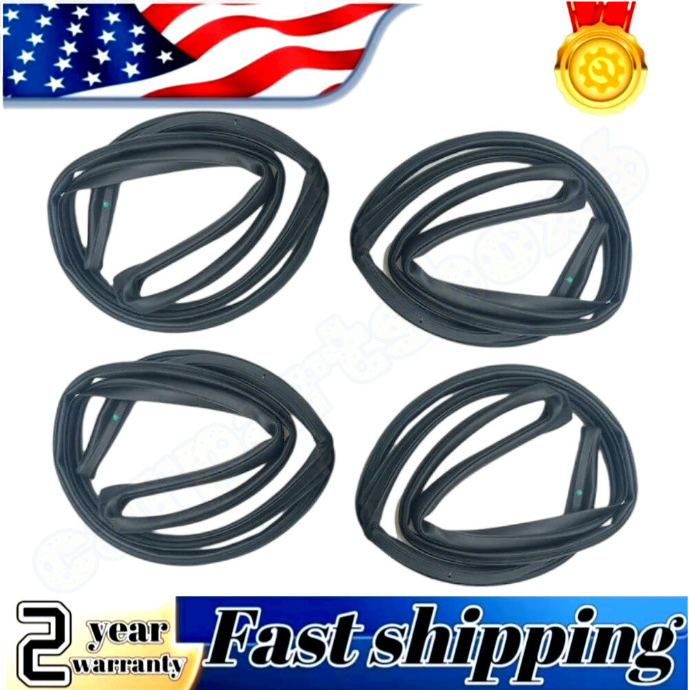 Door airflow deflector 4-piece door slence opening gasket for Accord Sedan 2013 - 2017
