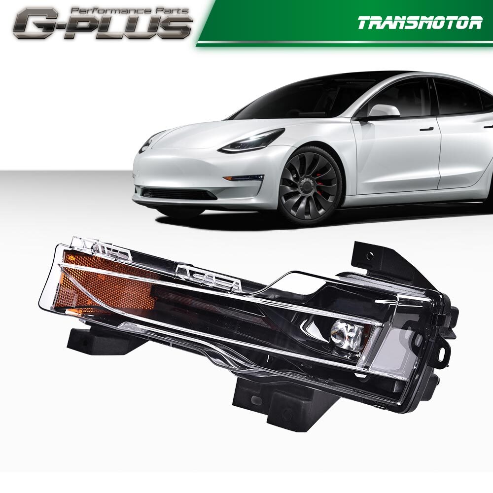 1 Pack Fog Light LED DRL Left Driver Side Fits 2017-2023 for Model 3 Y- v