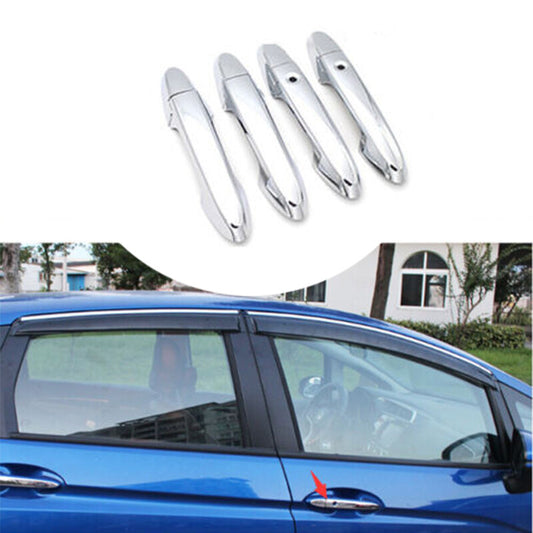 for Honda Fit Jazz chrome exterior side door handle cover trim For Auto 2014-2020