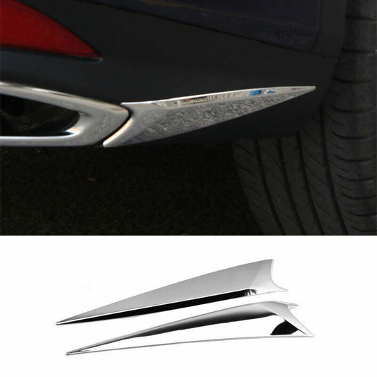 for Lexus RX350 450h 2020-22 Chrome Rear Bumper Both Side Lip Corner Cover Trim