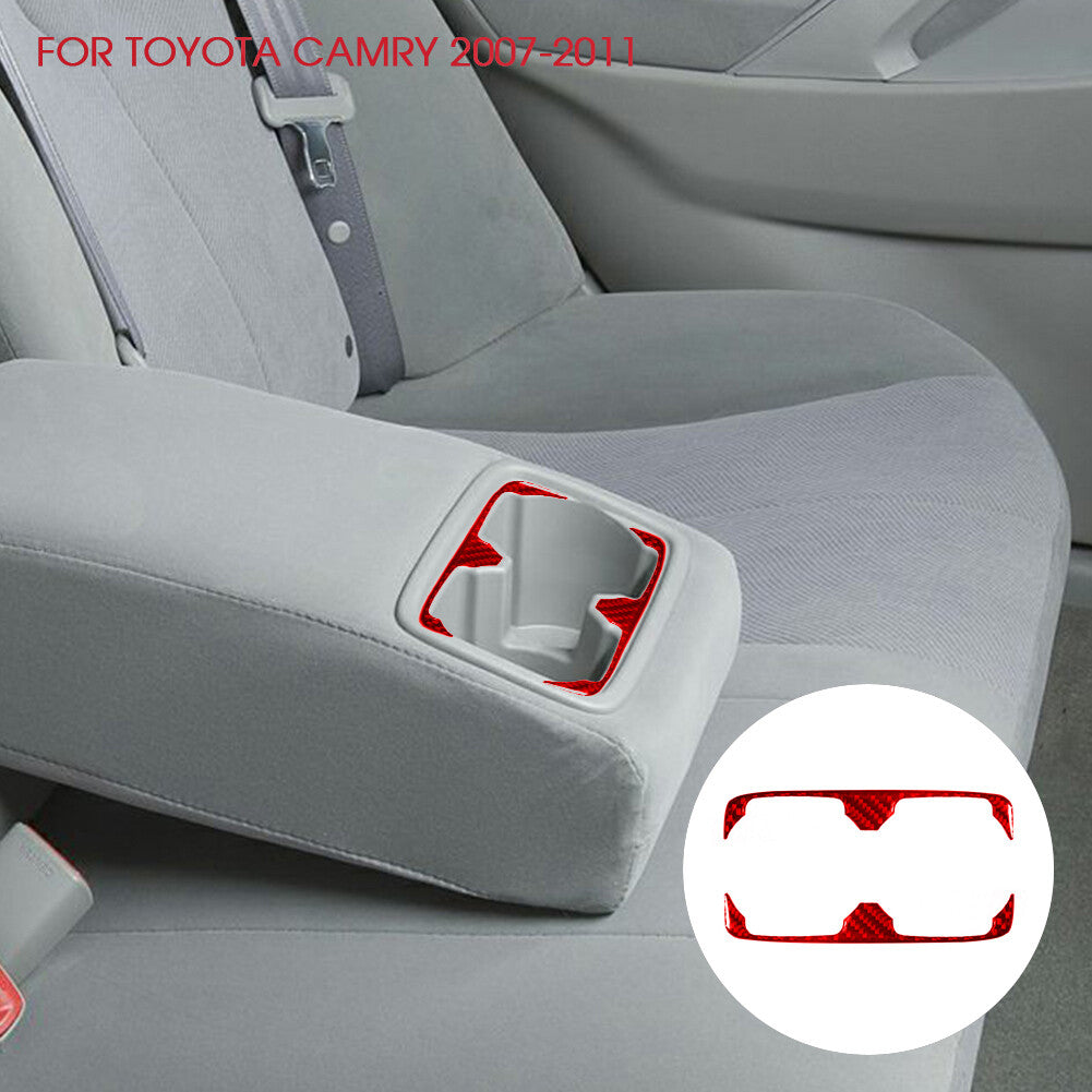 4Pcs Red Carbon Fiber Interior Door Handle Cover Trim for Lexus RX330 RX350 v