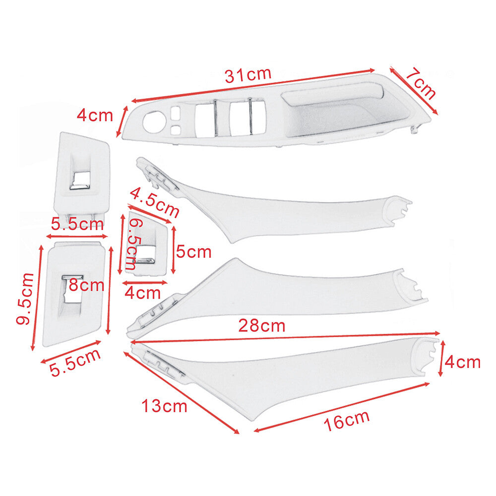 Suitable for BMW F10 and F18 car interior window lift switch armrest panel door handle decoration LHD