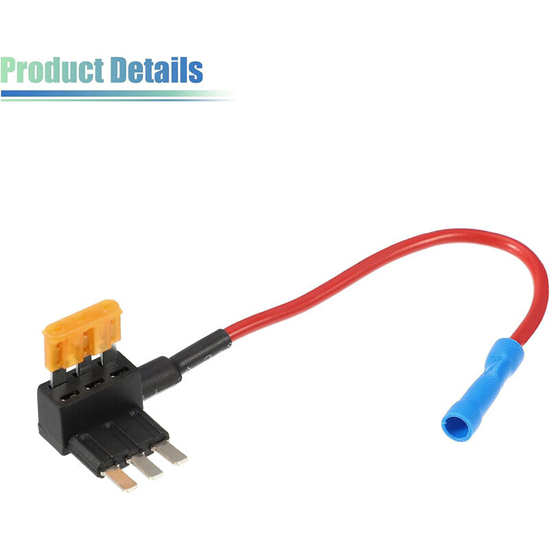 2pcs Car Fuse Tap Add a Circuit Adapter with 2pcs 5A Micro3 ATL Blade Type Fuse