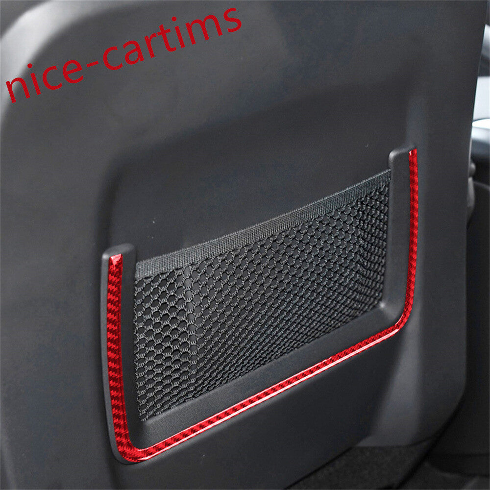 Red Carbon Fiber for Seat Storage Nesh Frame Trim For LR for Range Rover Sport 2014-2017