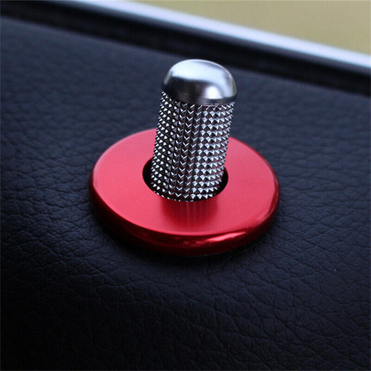 4-piece set of CE GLC-Class W205 aluminum door lock pin ring cover trim - n