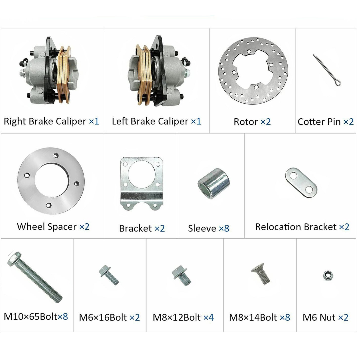 Front Disc Brake Conversion Kit for Rancher Foreman Rubicon for Honda Fourtrax 300