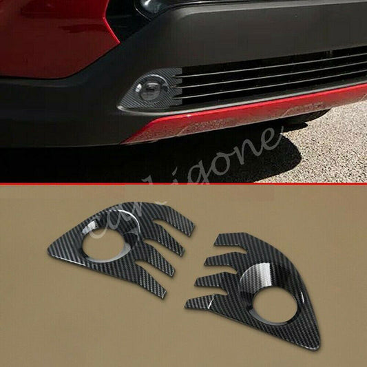 Carbon Fiber Front Fog Light Lamp Cover Trim for Toyota for Corolla Cross 2020-2023