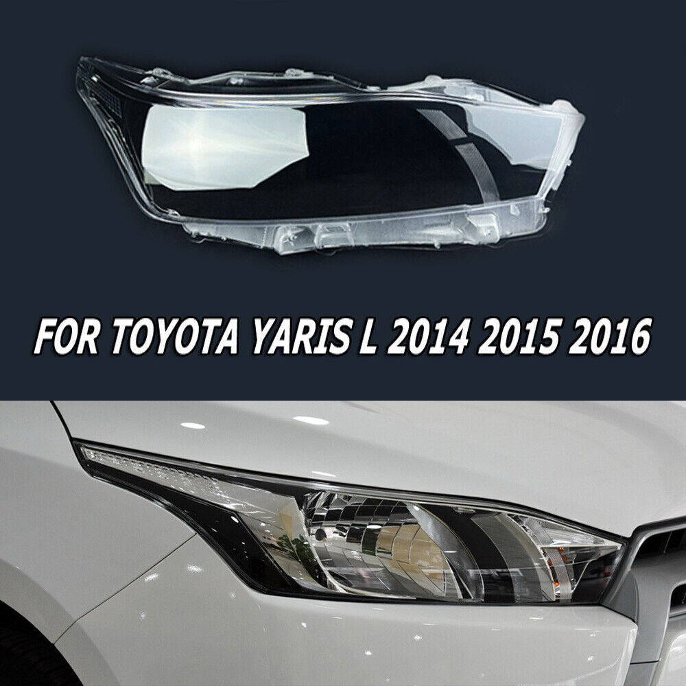 Replace for Toyota Yaris L 2014-2016 Headlight Lens Shell Cover Clear Right Side
