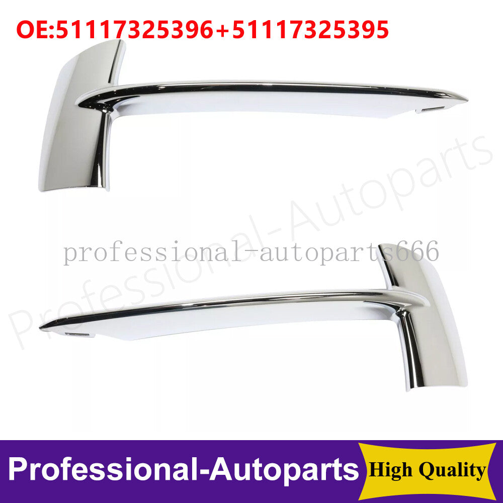 One pair of front left + right bumper trims for BMW X5 2014 - 2018 xDrive28i