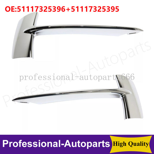 One pair of front left + right bumper trims for BMW X5 2014 - 2018 xDrive28i
