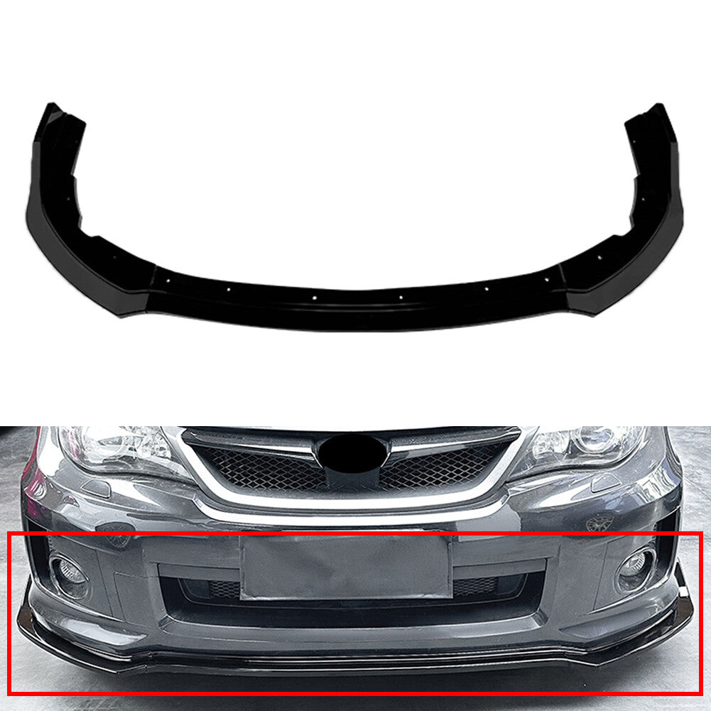 Front Bumper Spoiler Splitter Lip for Subaru Impreza WRX STI 2011-2014