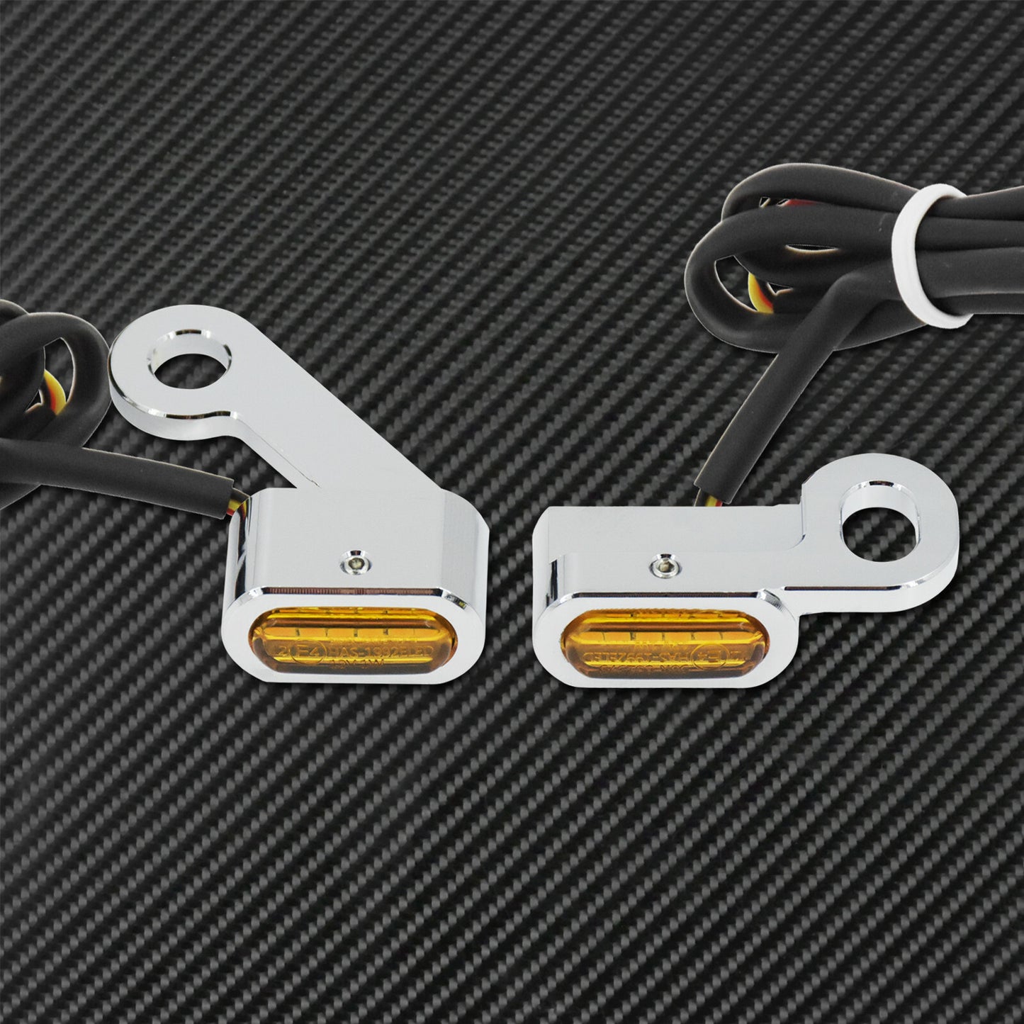 2Pc Brake Clutch LED Turn Signal Indicator Running Light Fit For Sportster 04-20 Q