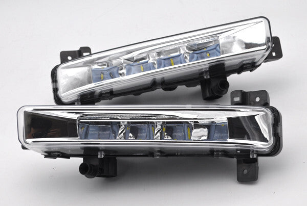 2x White LED Daytime Day Fog Light DRL For 5 G30 G31 G32 2016-2024 v