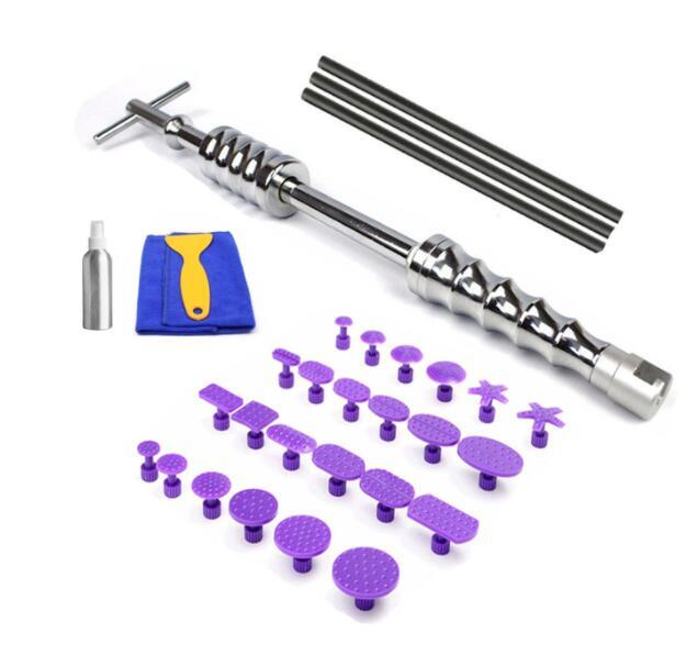 Car Body Dent Puller Tool KIT Paintless Sliding Hammer Puller Tabs v