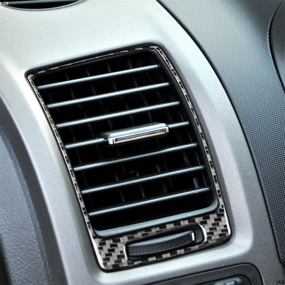 2¡ÁSoft Carbon Fiber Side Air Vent Outlet Cover Trim for Honda CR-V CRV 2007-2011
