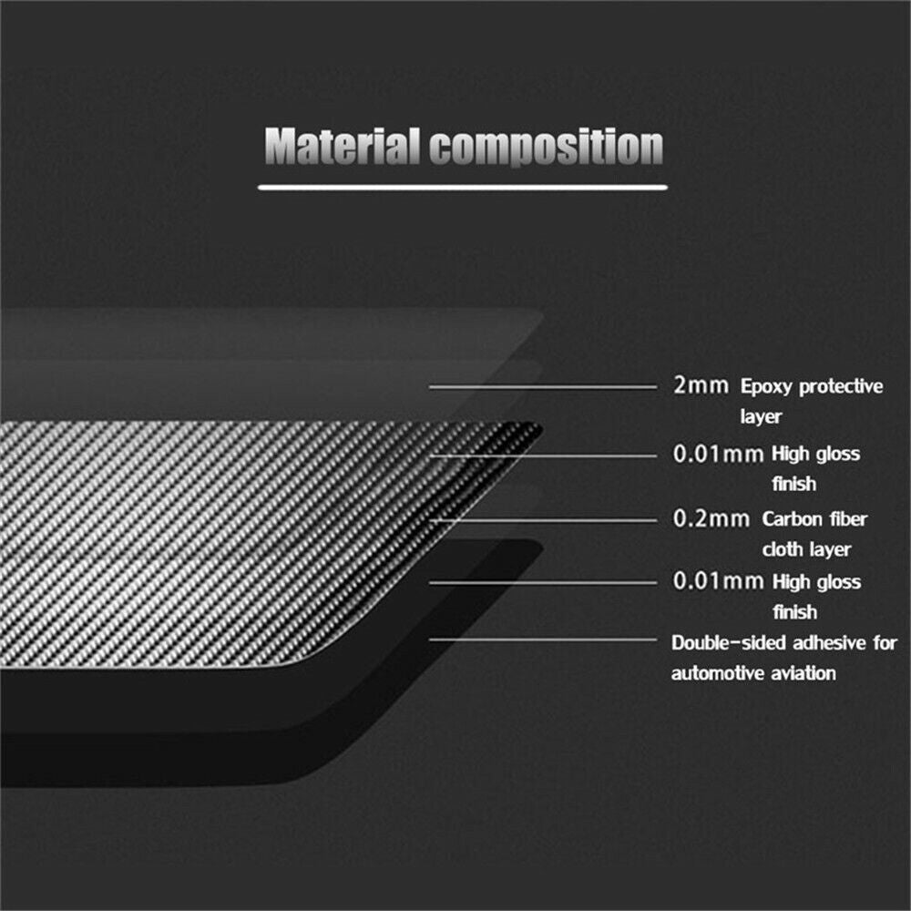 2PCS Carbon Fiber Interior Circuit Cover Trim For 2013-2017 for Honda Accord