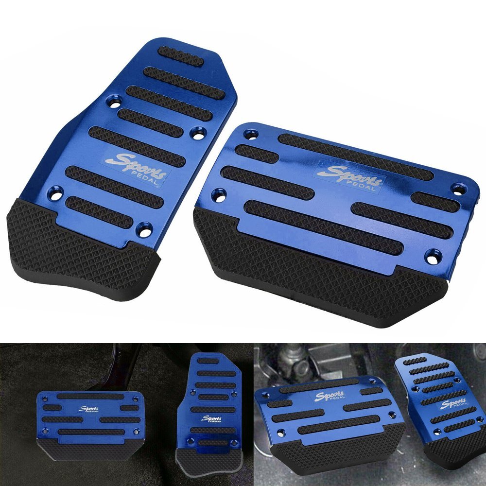 Blue car anti-slip automatic gas brake pedal cover accessory universal