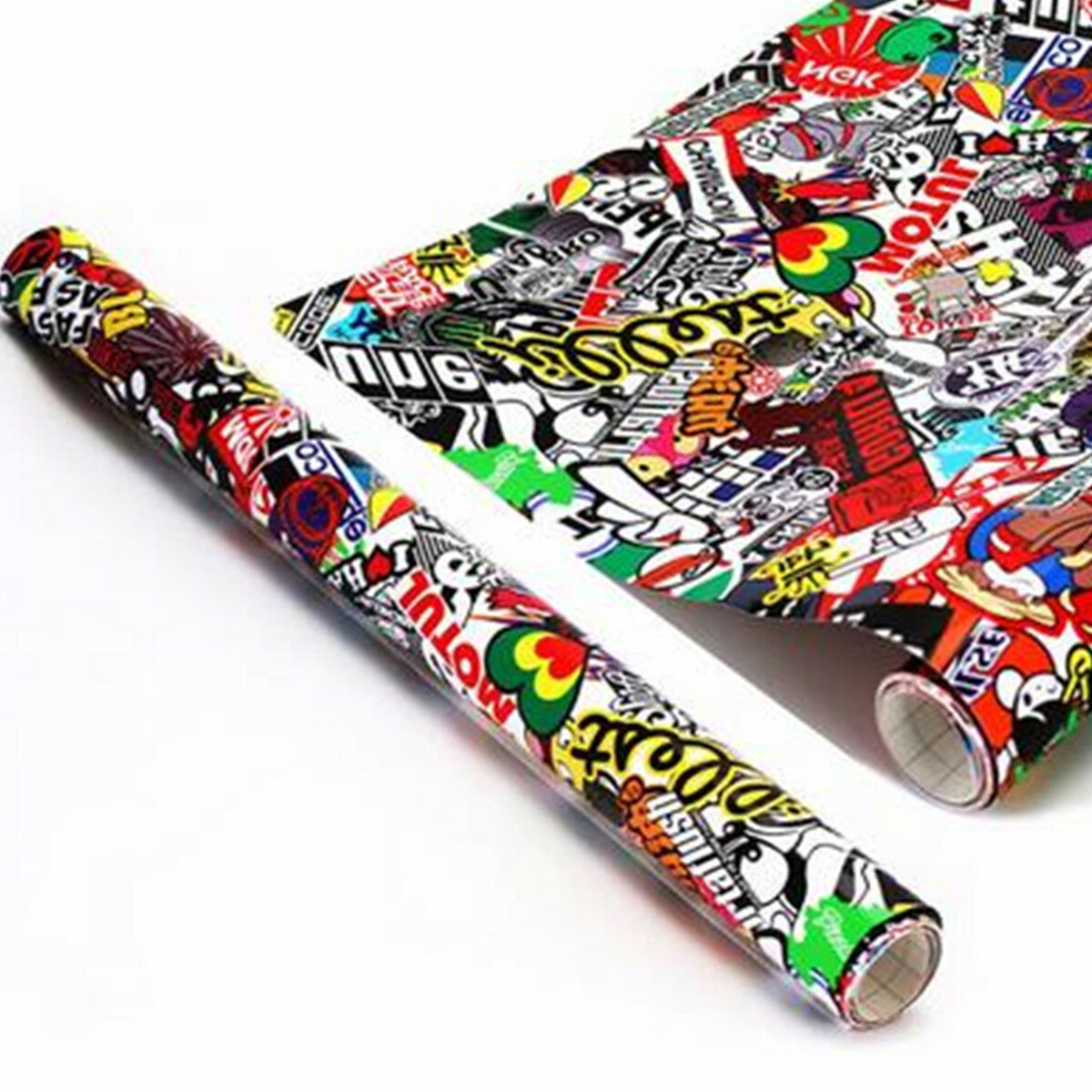 Cartoon Graffiti Graphics Style Car Body Sticker Decor DIY Bomb Wrap Sheet Decal
