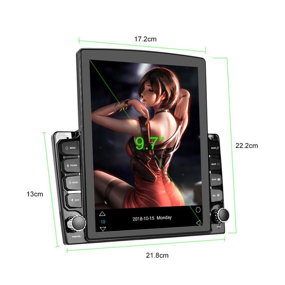 Android 9.1 Touch Screen Car Stereo GPS Navigation WIFI Radio Player 4G/HD 9.7in n