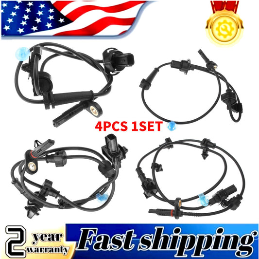 4-piece front and rear ABS wheel speed sensors with 2 pins for Honda Odyssey 11-17 3.5L