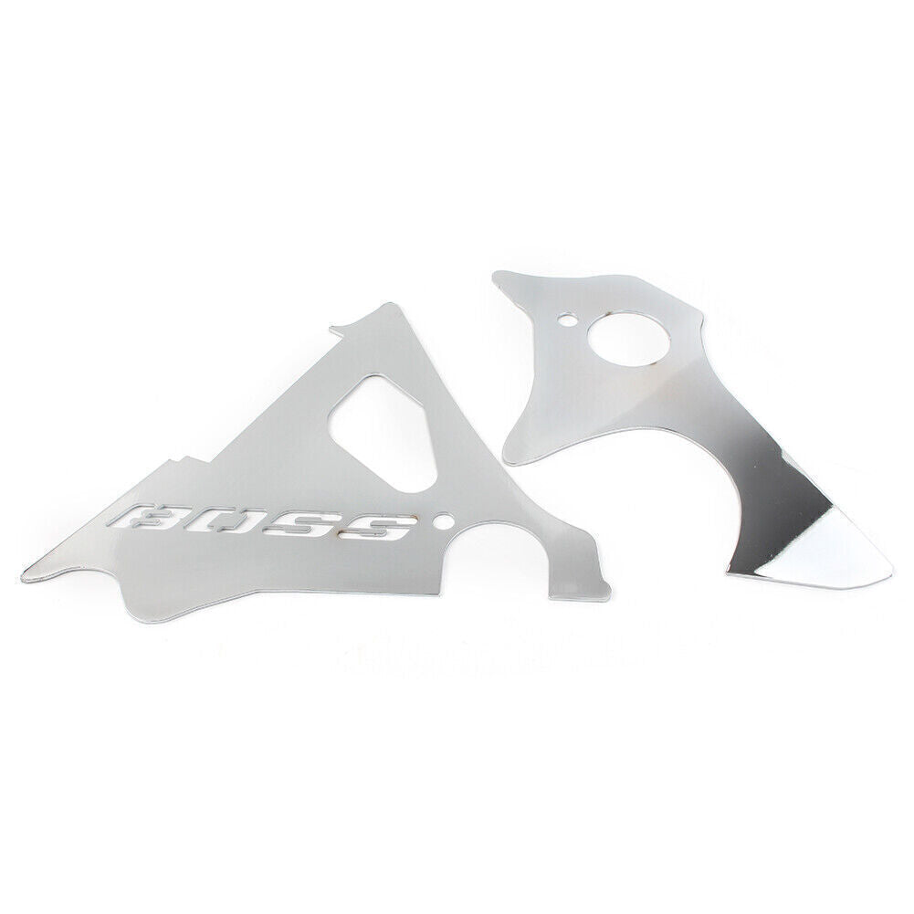 2 Pcs for Suzuki Boulevard M109R Engine Side Covers Frame Fillers Keyhole Chrome