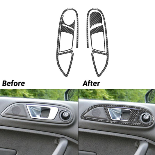 Carbon Fiber Center Console Decorative Strip Cover Trim for Mustang 2005-09 v