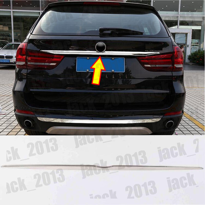 for BMW X5 F15 2014-2018 Stainless Steel Car Rear Trunk Molding Trim 1pcs