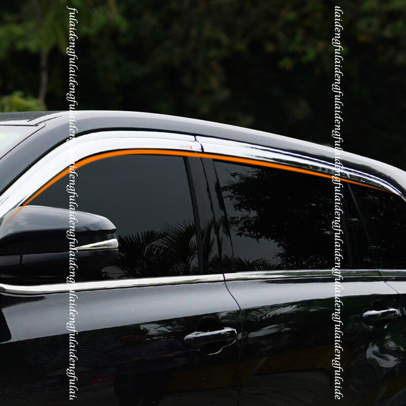 for Toyota Highlander 2014-19 Chrome Window Vent Visor Sun Rain Deflector Guard