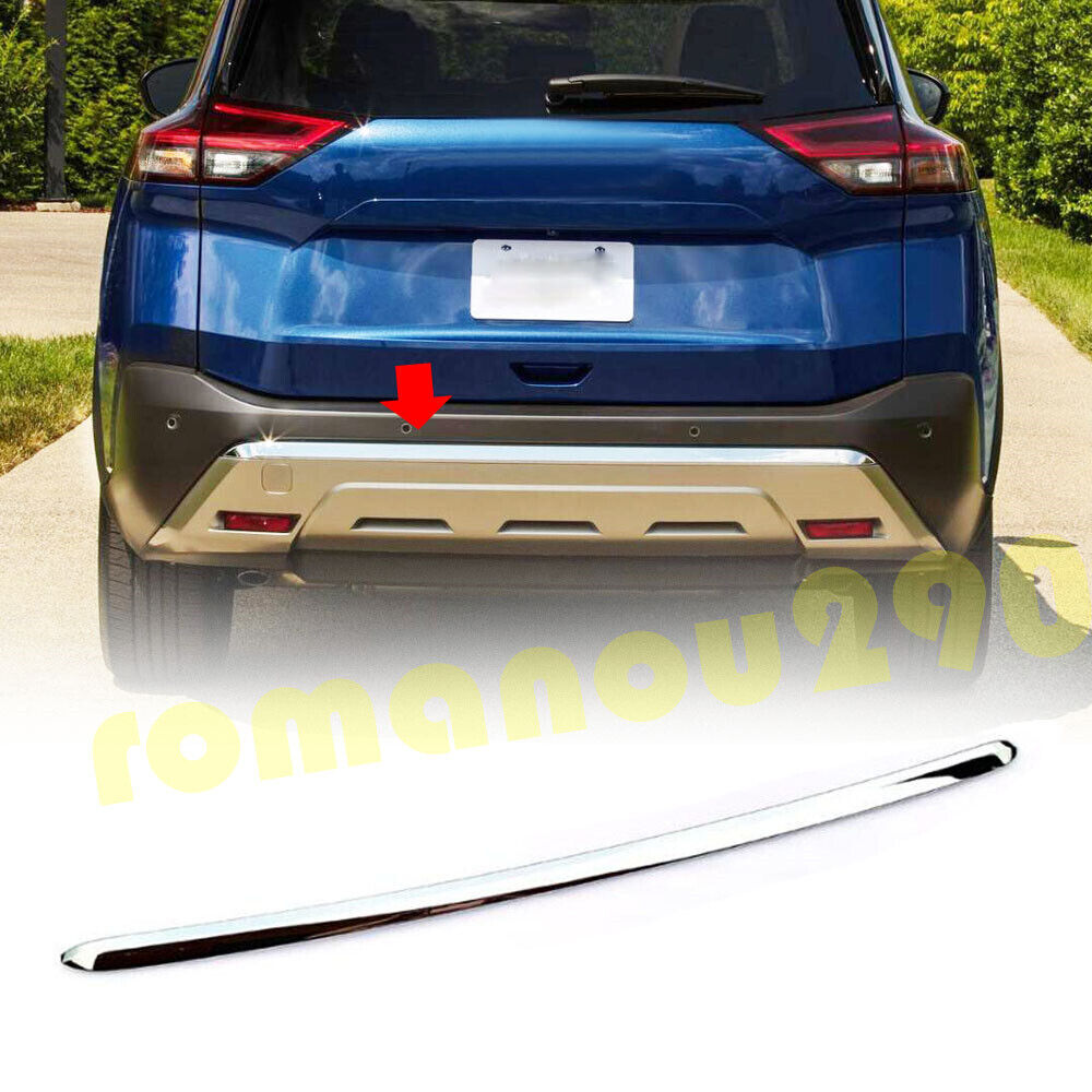 for Nissan Rogue 2021-2024 Chrome Decor Rear Bumper Guard Lip Molding Cover Trim