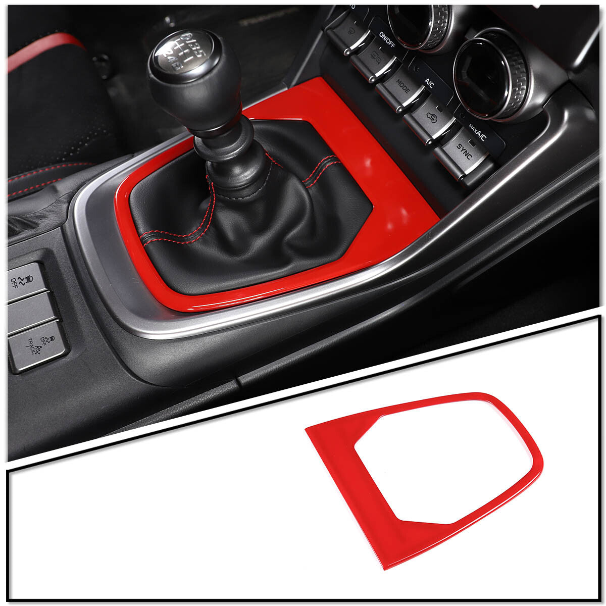 4-piece carbon fiber interior door armrest lower cover trim for Toyota Tundra 14-20