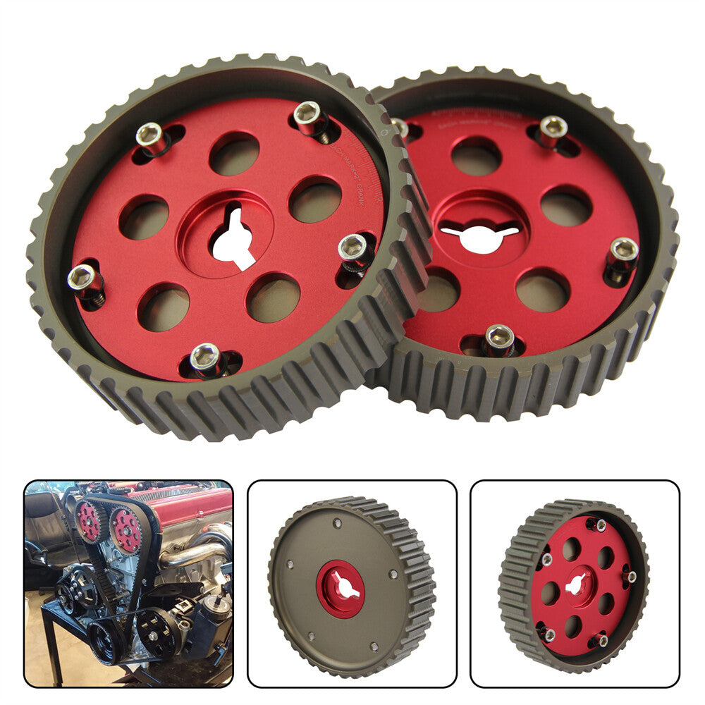 Adjustable Cam Gear Pulley for Suzuki for Swift GTI GTS G13B 1.3L 1986-1999 Red