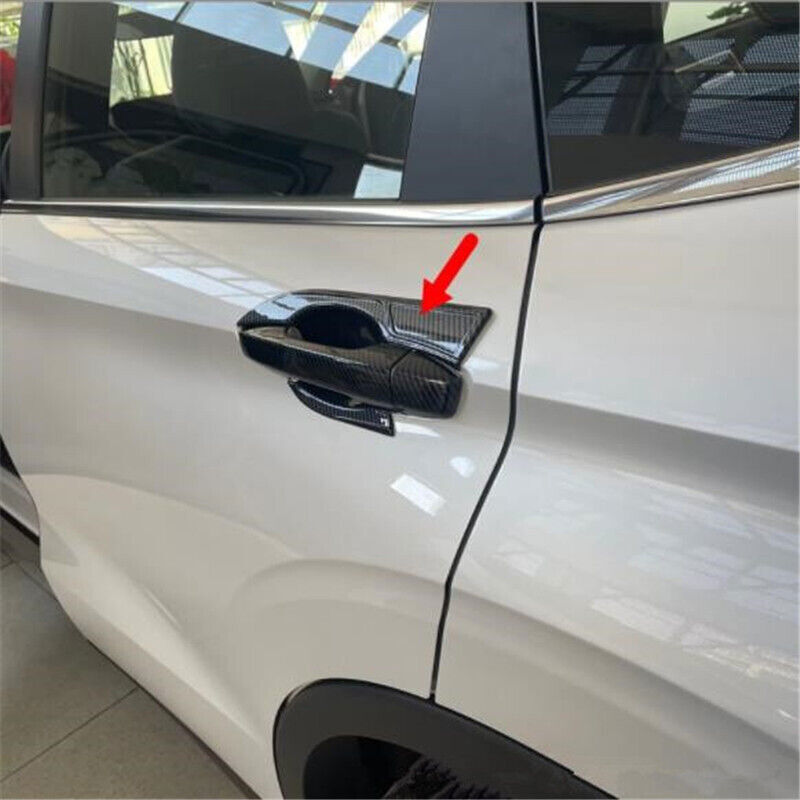 for Mitsubishi Outlander 2022-2023 Carbon Fiber Side Door Handle Bowl Cover Trim