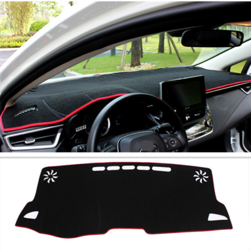 for Toyota for Corolla 20-2024 Black Dashboard Cover Dashmat Dash Anti-Sun Mat Pad